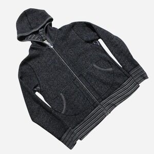 Mens Vintage Wings+Horns 2008 Tiger Fleece Stripe Zip-up Hoodie